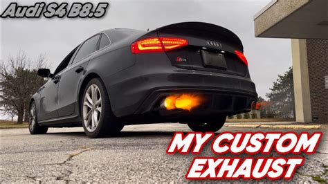 My Custom Exhaust Audi S B Back Box Delete Gutted Cats Youtube