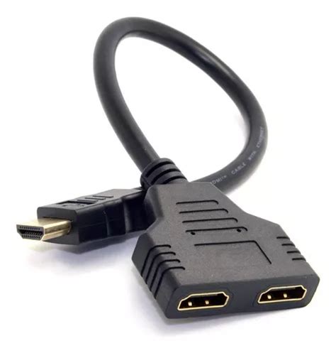 Cabo Duplicador E Divisor Tela Hdmi Entrada Saidas Hdmi Mercadolivre