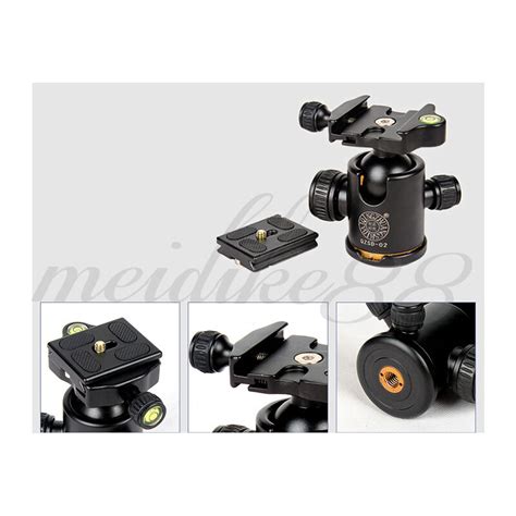 Q666C Portable Travel Carbon Fiber Tripod Stand With Ball Head For DSLR