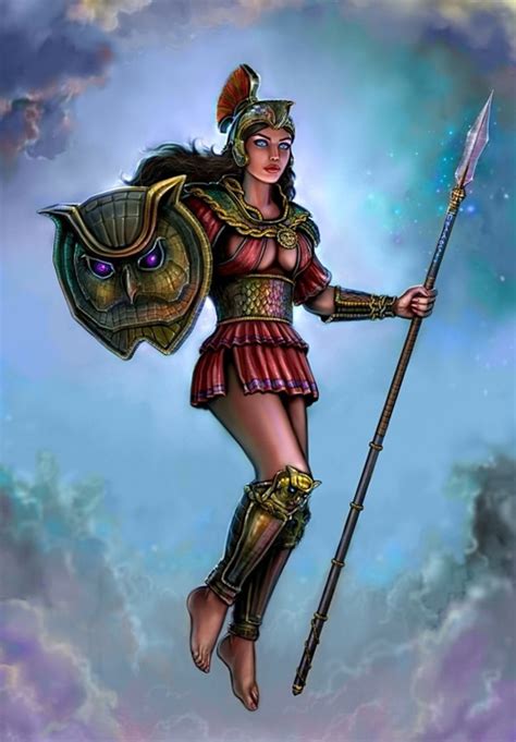 22 Cool Illustrations of Athena-The Goddess of Wisdom | Naldz Graphics