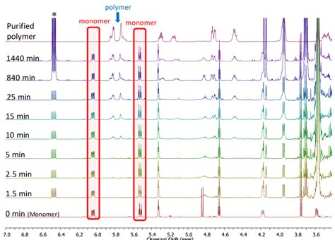 1 H Nmr 500 Mhz Dmso D6 Spectra Of Crude Polymerization Mixtures Download Scientific Diagram