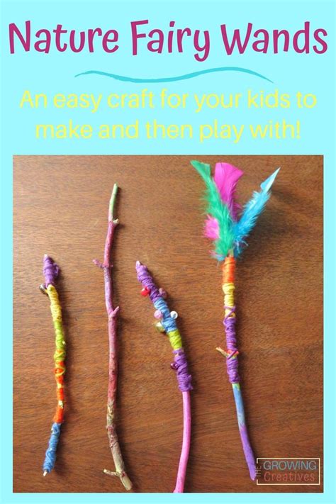 Nature Fairy Wands Craft For Kids • The Growing Creatives Fairy Wands