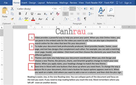 Tạo Số Thứ Tự Trong Word Hướng Dẫn Cách Đánh Số Thứ Tự Trong Word