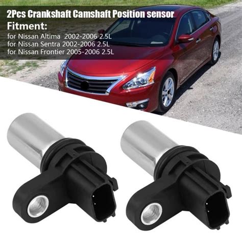 KIMISS 2Pcs Crankshaft Camshaft Position Sensor For Nissan Altima