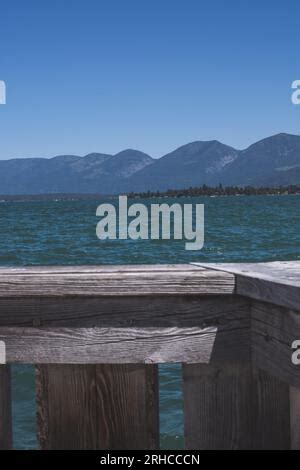 flathead lake polson mt  stock photo alamy