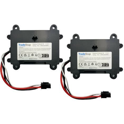 2x Trade Shop Li Ion Akku 18V 2000mAh Kompatibel Mit Bosch Indego 350