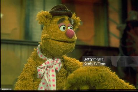 Puppet Character Fozzie Bear On The Set Of The Muppet Show At Elstree