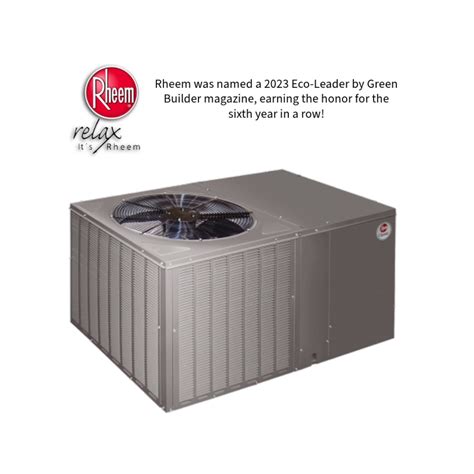 2 Ton Rheem 134 Seer2 R410a Heat Pump Packaged Unit