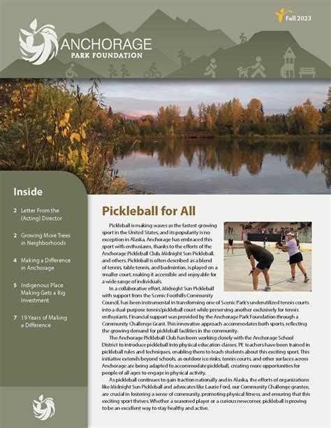 Whats Happening In Our Parks And Trails Anchorage Park Foundation