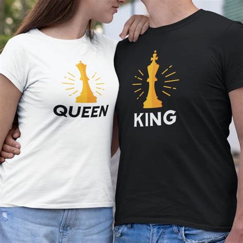 King and Queen Matching Shirts. Couples Matching T-shirts. | Etsy