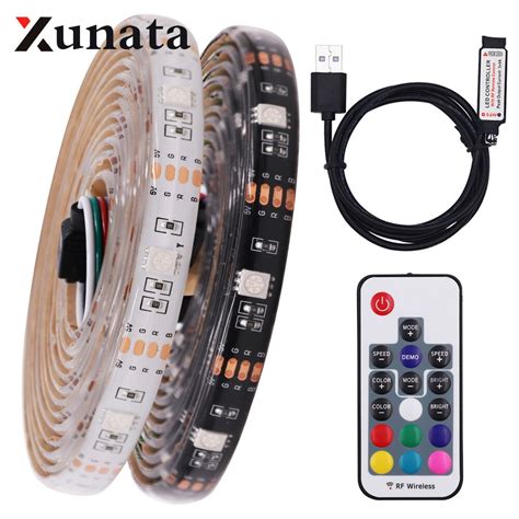 Dc V Usb Rgb Led Strip Tv Background Lighting Adhesive Tape