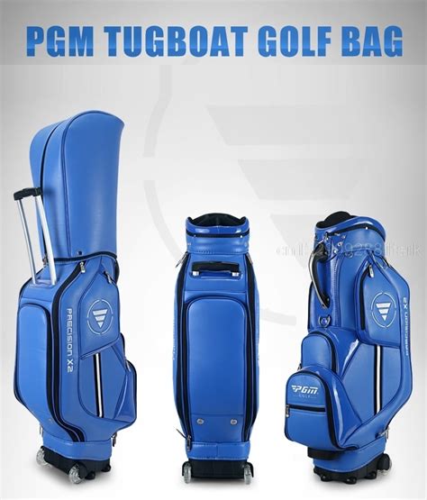 2021 Pgm Retractable Golf Bag Waterproof Leather Golf Standard Bag Large Capacity Travel Package