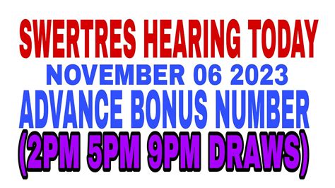 Swertres Hearing Ngayon Swertres And Stl Guide Update November 06