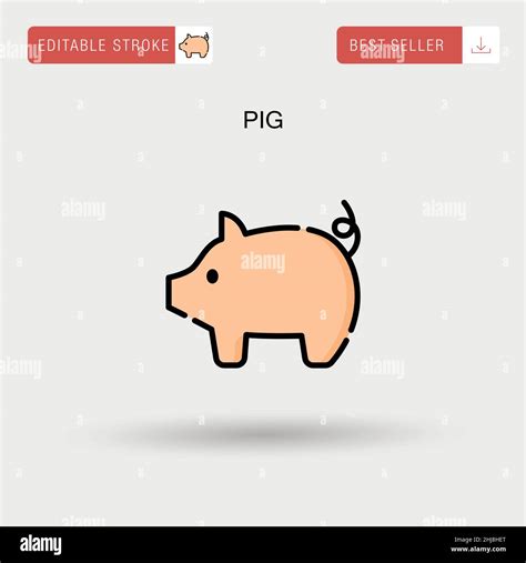 Ferkel Schwein Vieh Tier Stock Vektorgrafiken Kaufen Alamy