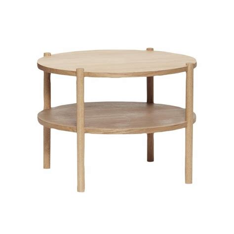 Furniture Hübsch Acorn Coffee Table Round Natural Hubschfurniture