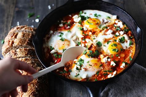 Traditional Shakshuka With Feta And Parsley