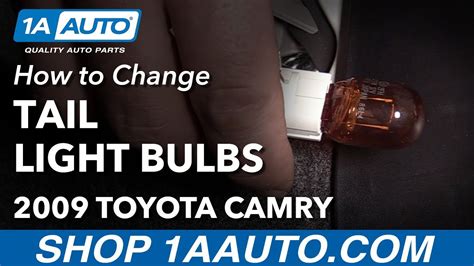 How To Change Tail Light Turn Signal Brake Bulbs 06 11 Toyota Camry