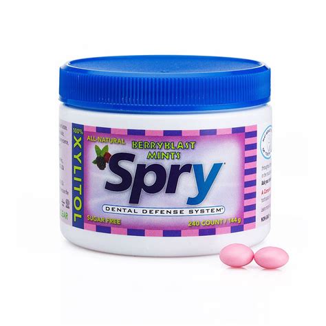 Spry Sugar Free Breath Mints With Xylitol Spry Sugar Free Mints Mint