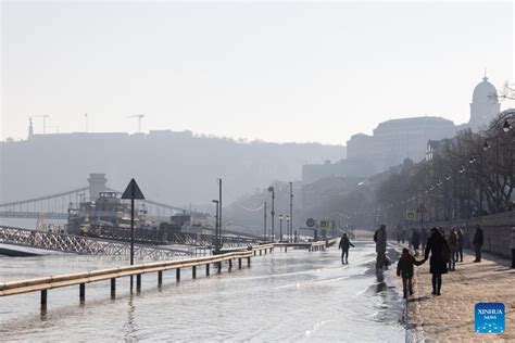 Danube River Water Level Rises In Budapest Xinhua