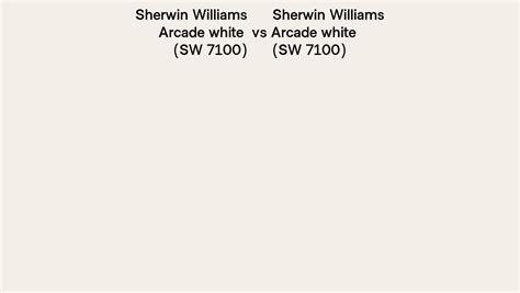 Sherwin Williams Arcade White Vs Arcade White Side By Side Comparison