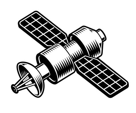 Space Satellite Vector Illustration 16624837 Vector Art at Vecteezy