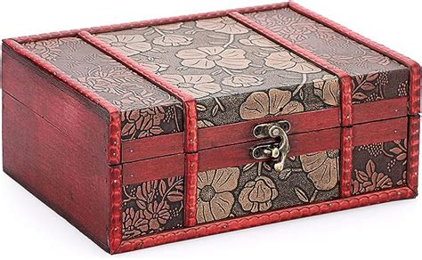 Amazon Elldoo Wooden Treasure Box Vintage Treasure Chest Box For