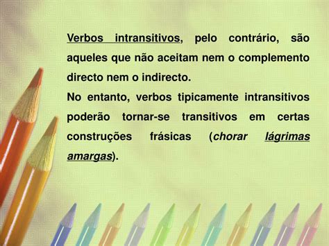 O Que Sao Verbos Transitivos E Intransitivos