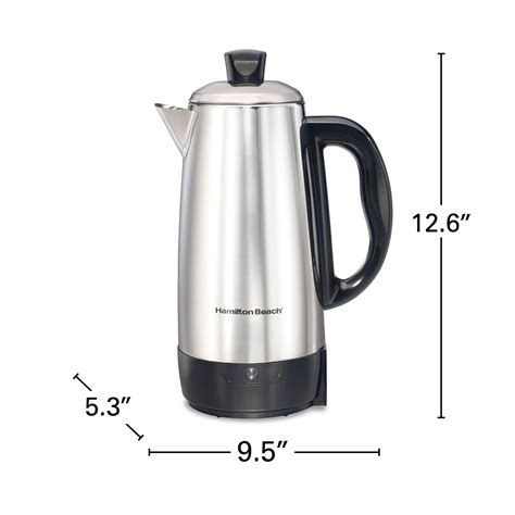 12 Cup Percolator with Cool-Touch Handle, Stainless Steel - 40616R ...