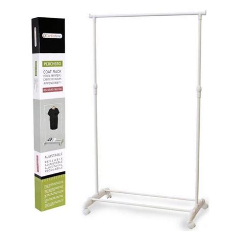 Porte Manteaux Confortime Blanc 80 X 43 X 165 Cm Leroy Merlin