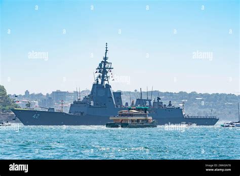 Hmas Sydney V A Ddg Guided Missile Destroyer Stationary In Sydney