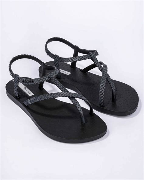 Sanda Y Ipanema Class Wish Ii Fem Black Dark Grey Obuwie