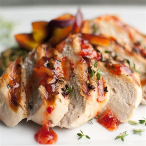 Grilled Chicken With Summer Fruit Chutney