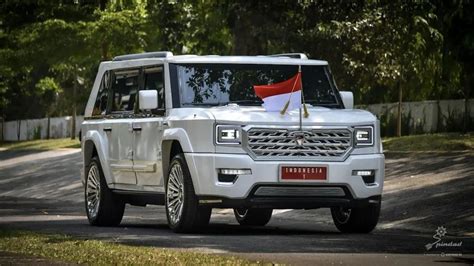 Bukan Esemka Presiden Prabowo Pakai Mobil Dinas Buatan Pt Pindad