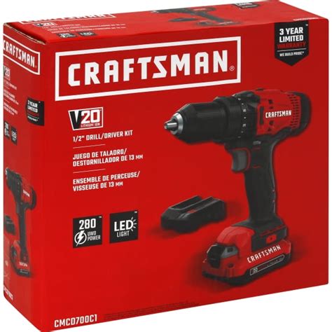 CRAFTSMAN V20 Cordless Drill Driver Kit CMCD700C1 Walmart Inventory