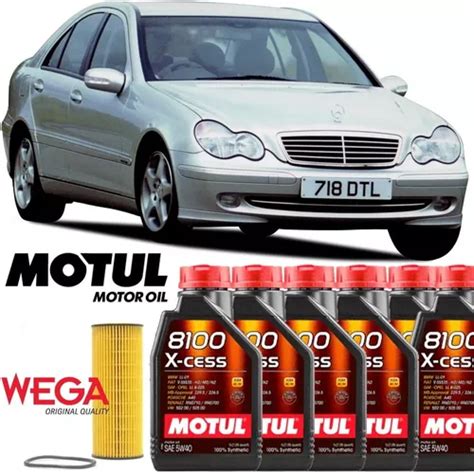 Mercedes Benz C Kit Troca De Leo Motul W Woe