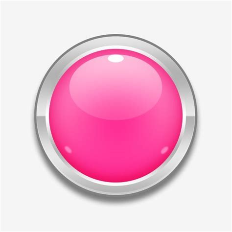 Glossy Hot Pink Button