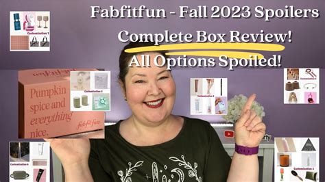 Fabfitfun Fall 2023 Full Spoiler Review Complete Box Spoilers