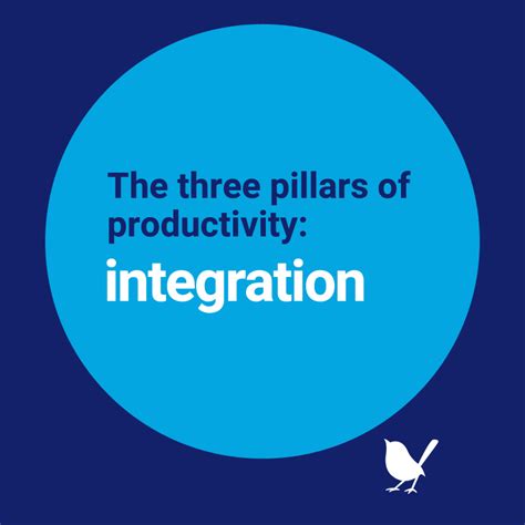 The Three Pillars Of Productivity Integration Blue Wren