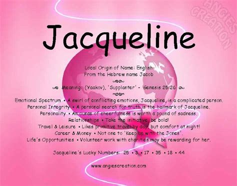 Jacqueline Names With Meaning Inspirational Quotes Classic Names