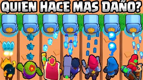 Cual Es El Mejor Brawler Haciendo DaÑo Olimpiadas De Brawl Stars 3 Ataques Estelar Youtube