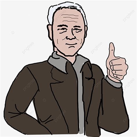 Cartoon Hand Gesture Hd Transparent Cartoon Elderly Cartoon Hand Drawn