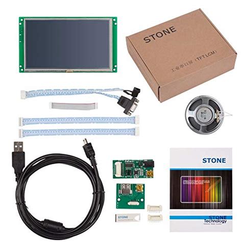 7 Inch HMI 800x480 TFT LCD UART HD STONE Brand Monitor Full Color