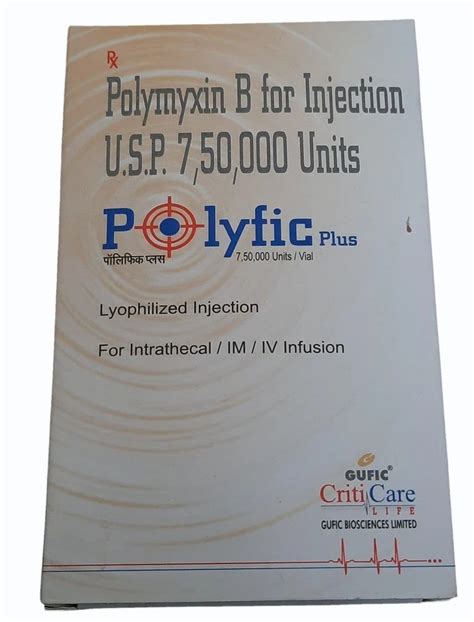 Polymyxin B For Injection Usp Units At Best Price In Mumbai