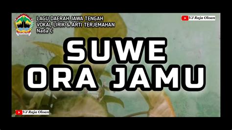 SUWE ORA JAMU Kelas 5 SD Tema 9 Subtema 1 Vokal Lirik Dan Arti