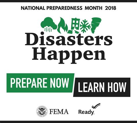 National Preparedness Month Disasters Happen Prepare Now Learn How