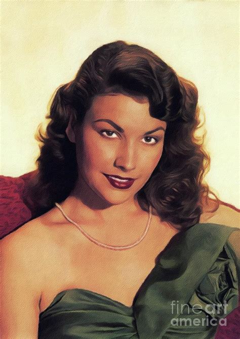 Mara Corday Vintage Actress Painting By Esoterica Art Agency Pixels