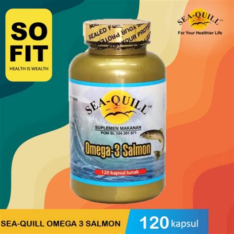 Jual Sea Quill Omega 3 Salmon Isi 120 Kapsul Lunak Sea Quill Omega 3