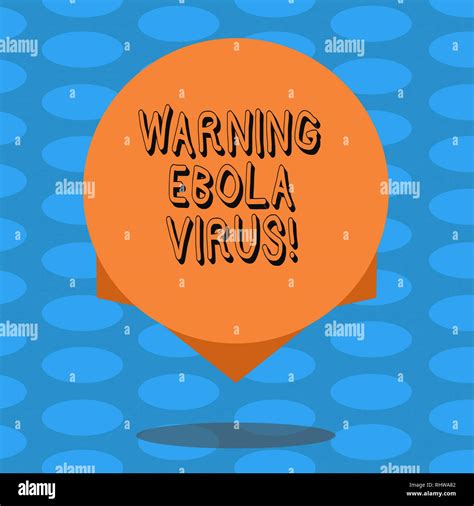 Word Escribe Un Texto De Advertencia De Virus Del ébola Concepto De