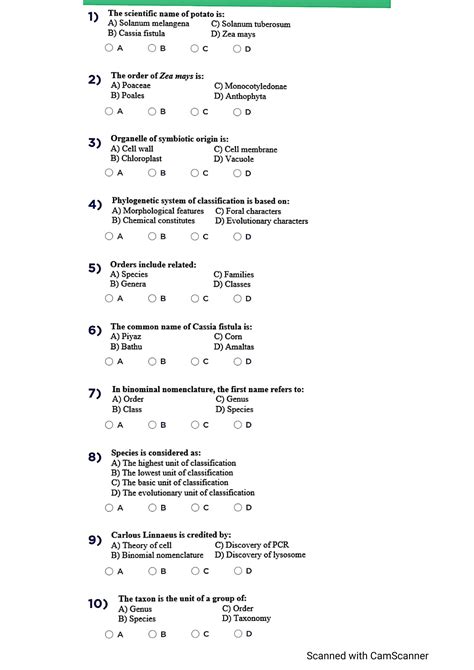 Solution Step Test With Key And Solution Of Mdcat Past Paper Mcq S