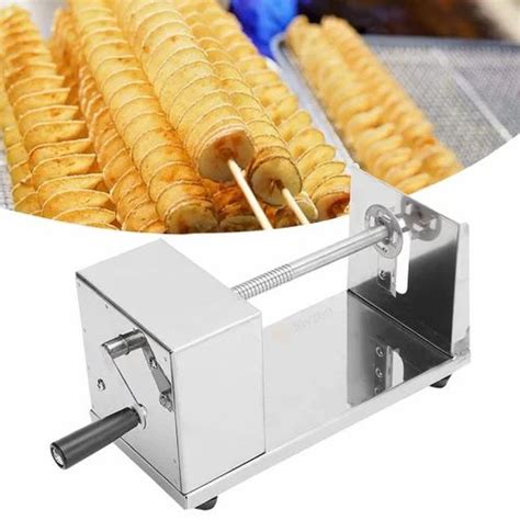 Manual Stainless Steel Twisted Potato Slicer Spiral Vegetable Cutter